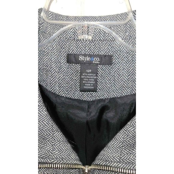 Style & Co. Wool Blend Cropped Jacket Women's Size 12P - Picture 5 of 7